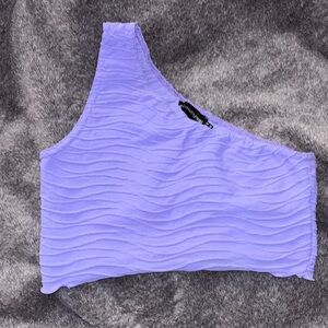 Purple one shoulder top